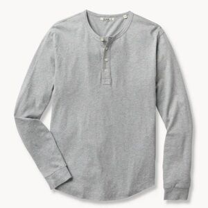 Buck Maison PIMA TALL CURVED HEM HENLEY